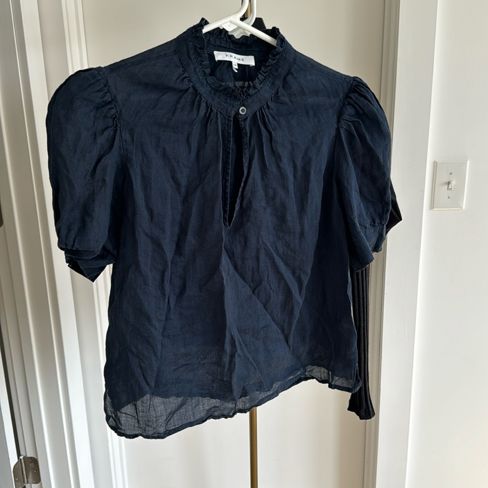 Frame Linen Blouse Steam it and go!